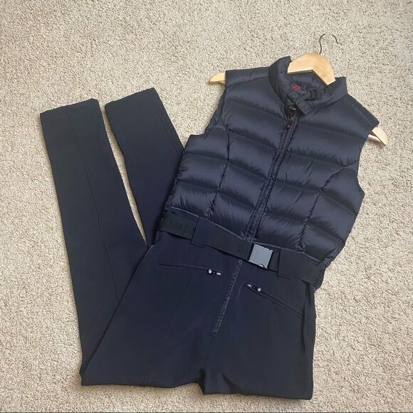 Perfect Moment Super Star Belted Ski Suit NWOT Black Medium - Picture 6 of 7